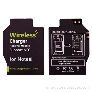 Qi Wireless Charger Receiver for for Samsung Galaxy Note 3